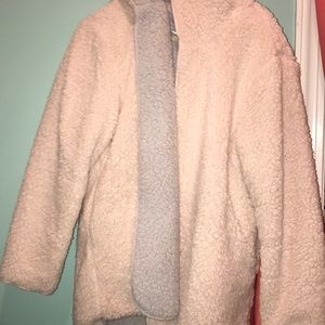 BDG Carmella Reversible Jacket Hooded Teddy Jacket